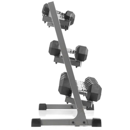 3 - Tier Dumbbell Rack - 10 Dumbbell Pairs - Grit Grind Strength