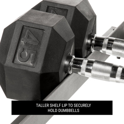 3 - Tier Dumbbell Rack - 10 Dumbbell Pairs - Grit Grind Strength