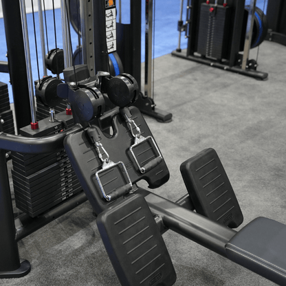 4 Stack Megatron Deluxe Jungle Gym - Muscle D Fitness - Commercial Lat Pull, Low Row, Adj. Hi/Low Pulleys - Grit Grind Strength