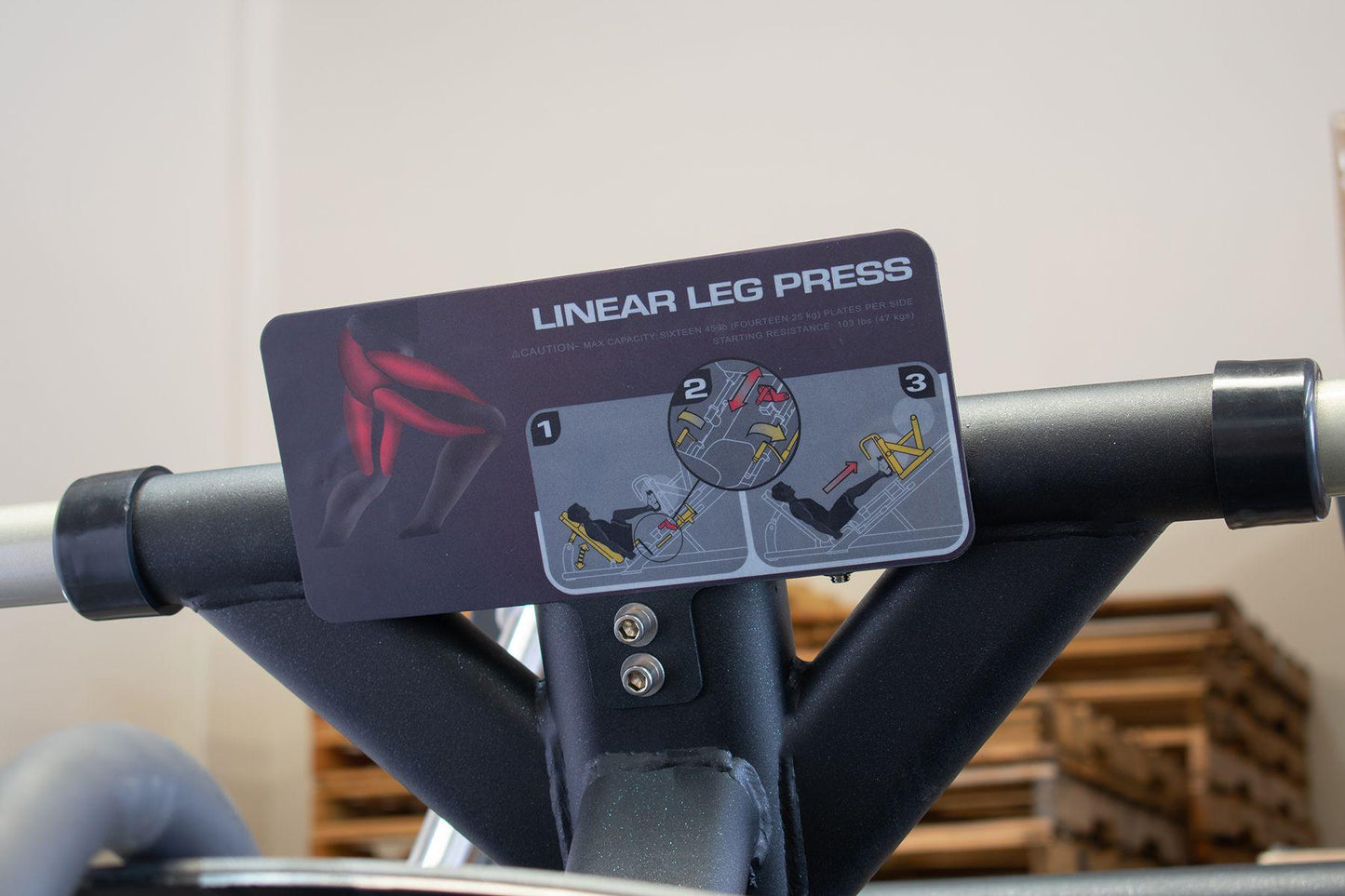 45 Degree Linear Leg Press Machine - Muscle D Fitness - Adjustable Angle Back Pad - Grit Grind Strength