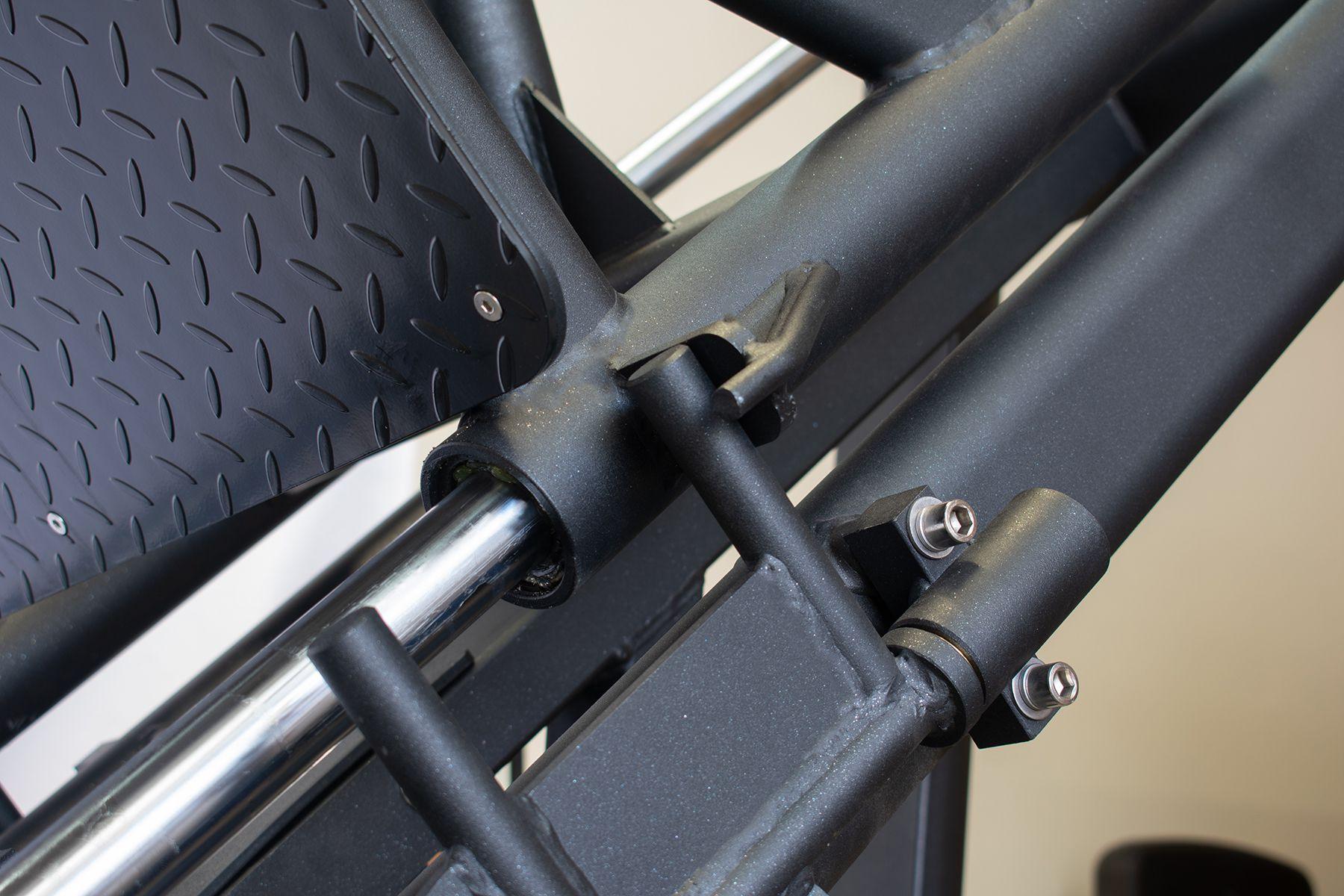 45 Degree Linear Leg Press Machine - Muscle D Fitness - Adjustable Angle Back Pad - Grit Grind Strength