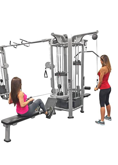 5 Stack Megatron Deluxe Jungle Gym 3 Colors - Muscle D Fitness - Commercial - Grade , Lat Pull, Low Row, Functional Column - Grit Grind Strength