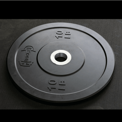7' Hard Chrome Triple Bearing Olympic Bar and Bumper Plate Set - Grit Grind Strength