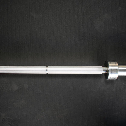 7' Hard Chrome Triple Bearing Olympic Bar - Muscle D Fitness - Precision Performance Grade Knurling - Grit Grind Strength