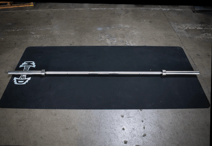 7' Stainless Steel Bushing Olympic Bar and Bumper Plate Set - Grit Grind Strength