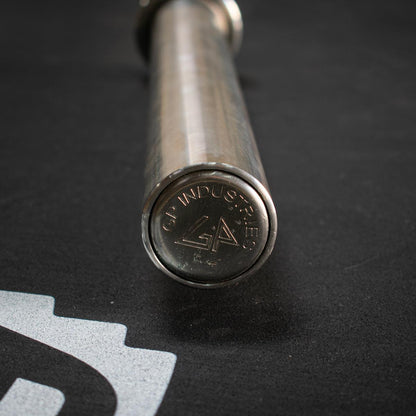 7' Stainless Steel Olympic Bar - Bearing - Muscle D Fitness - Qualiity Knurling - Grit Grind Strength