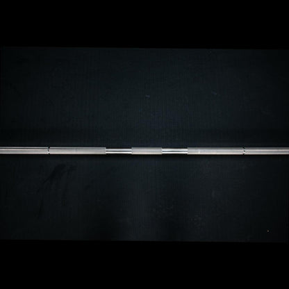 7' Stainless Steel Olympic Bar - Bushing - Muscle D Fitness - Quality Knurling - Grit Grind Strength