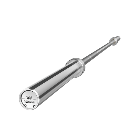 7ft 45lb Home Gym Barbell Chrome Black - Grit Grind Strength