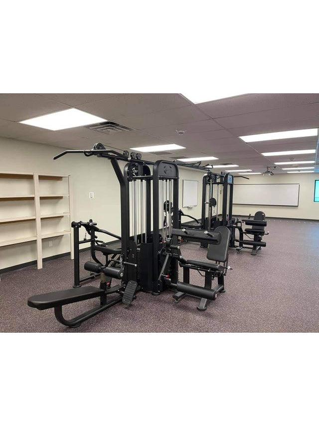8 Stack Megatron Compact Multi - Gym - Muscle D Fitness - Comprehensive Commercial Grade Space Saving Gym Equipment - Grit Grind Strength