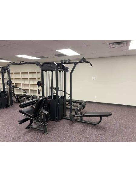 8 Stack Megatron Compact Multi - Gym - Muscle D Fitness - Comprehensive Commercial Grade Space Saving Gym Equipment - Grit Grind Strength