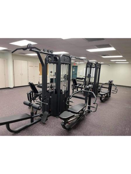 8 Stack Megatron Compact Multi - Gym - Muscle D Fitness - Comprehensive Commercial Grade Space Saving Gym Equipment - Grit Grind Strength