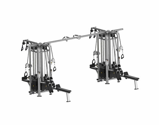 8 Stack Megatron Deluxe Jungle Gym 3 Colors - Muscle D Fitness - Commercial Grade Selectorized Multi - Station - Grit Grind Strength