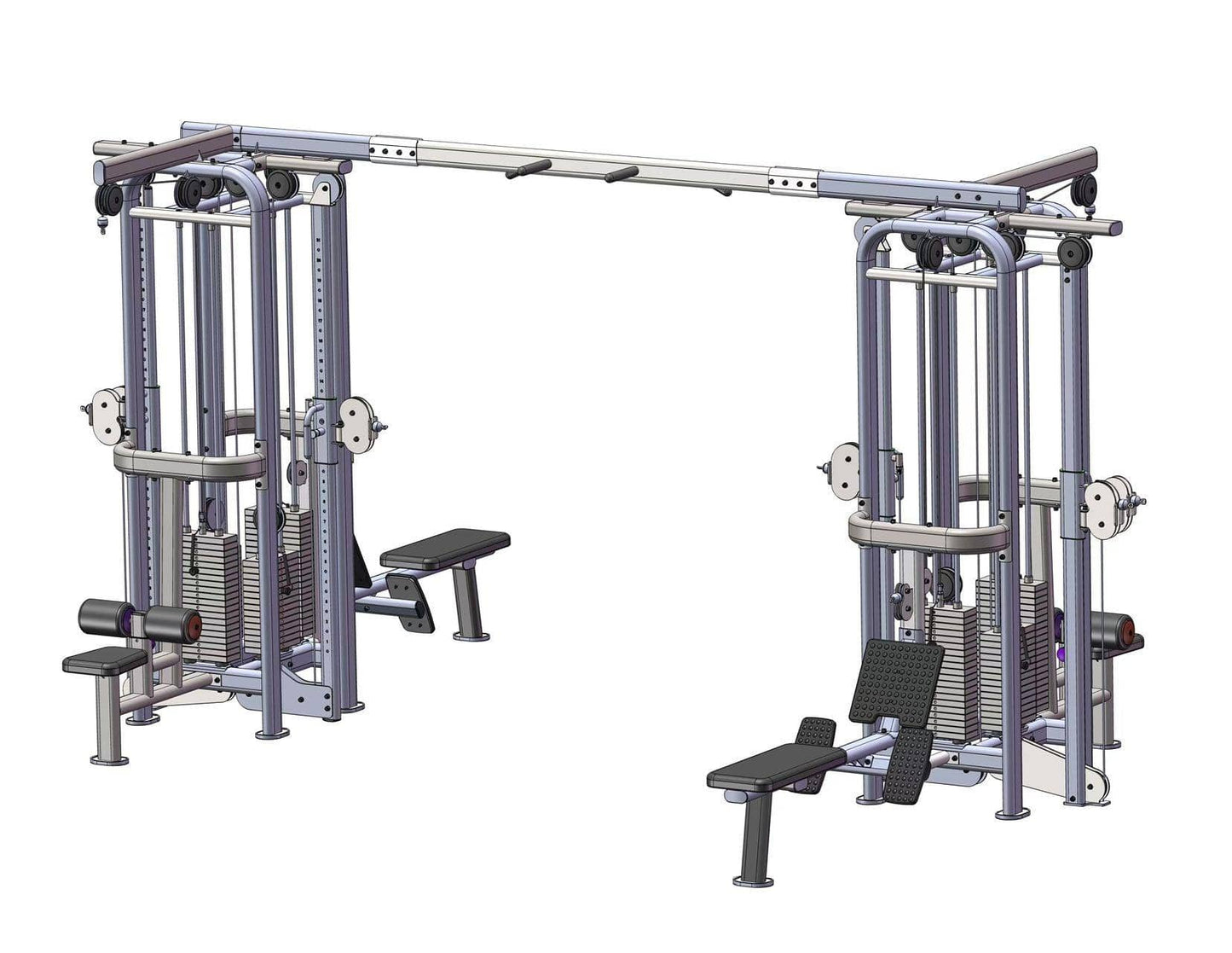 8 Stack Megatron Deluxe Jungle Gym 3 Colors - Muscle D Fitness - Commercial Grade Selectorized Multi - Station - Grit Grind Strength
