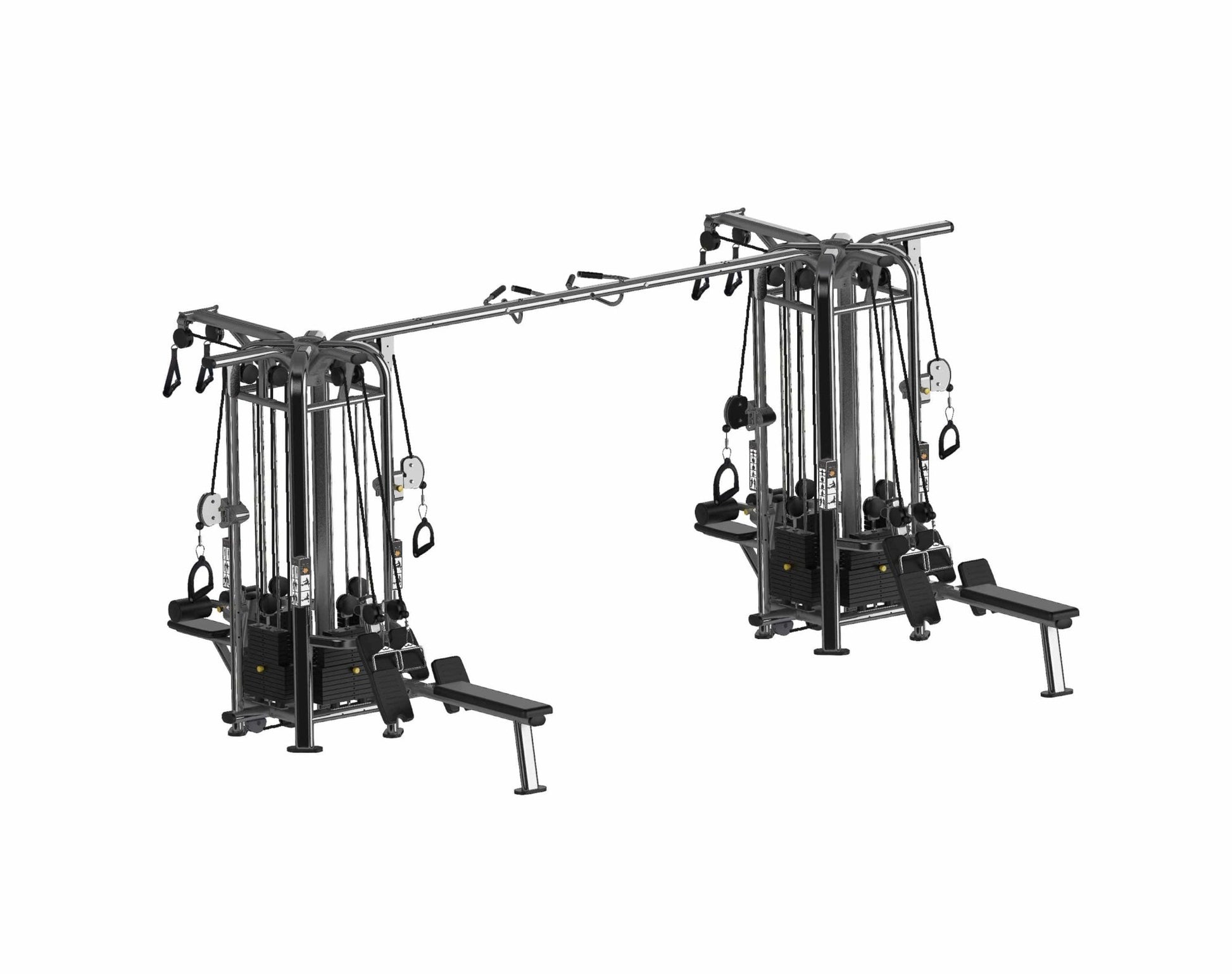 8 Stack Megatron Deluxe Jungle Gym 3 Colors - Muscle D Fitness - Commercial Grade Selectorized Multi - Station - Grit Grind Strength