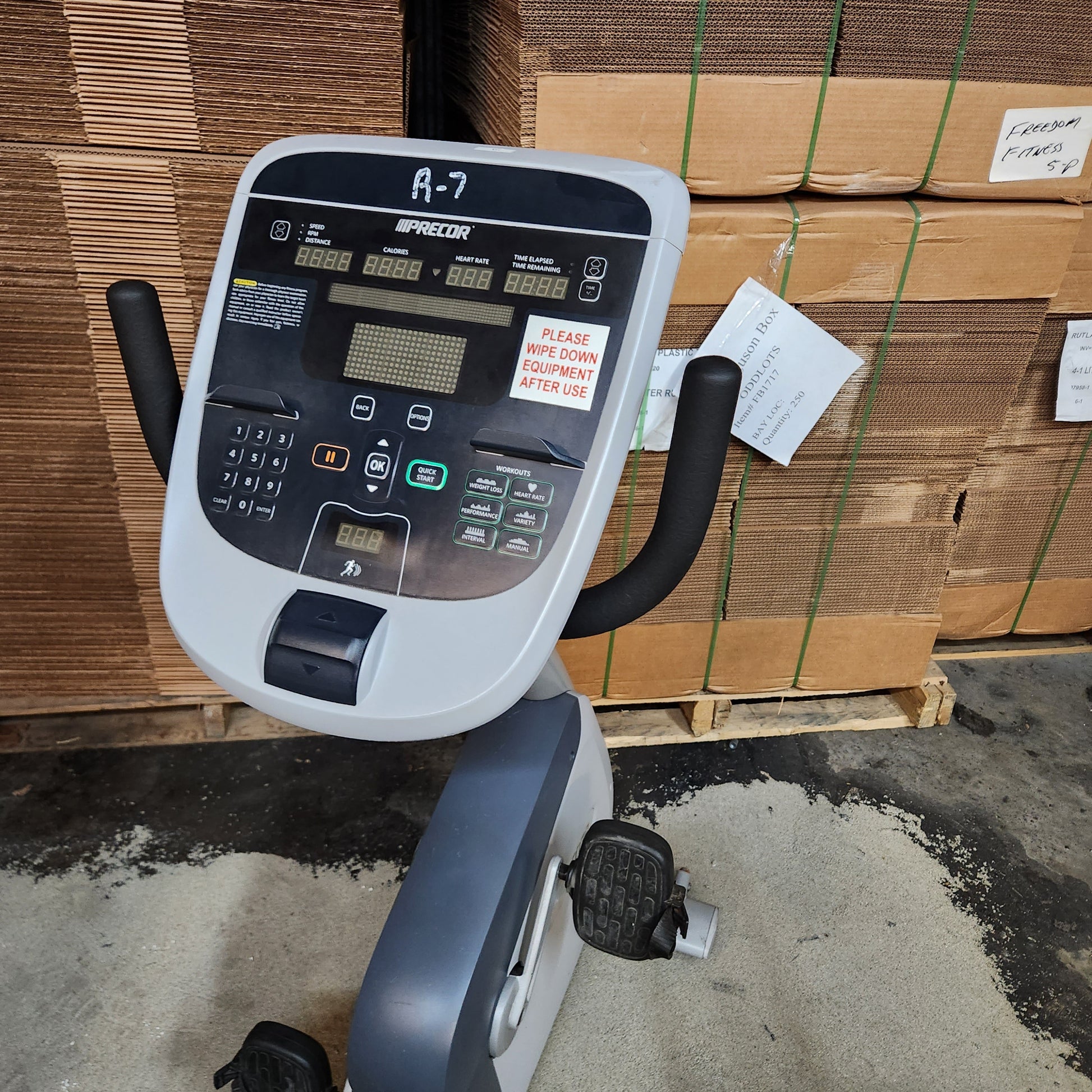 Refurbished Precor Recumbent Bike RBK 885/845/835/825/815 Commercial Grade - Grit Grind Strength