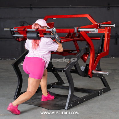 Sentadillas Power Hack Pro Strength | Máquina de gimnasio comercial Muscle D Fitness 