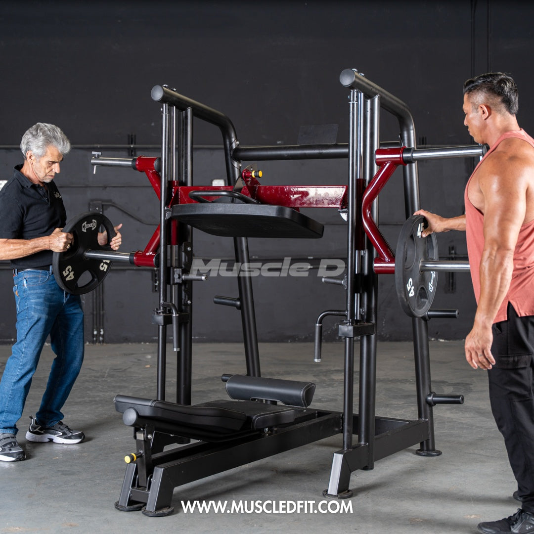 Power Leverage V2 Vertical Leg Press by Muscle D Fitness | Commercial Gym - Grit Grind Strength
