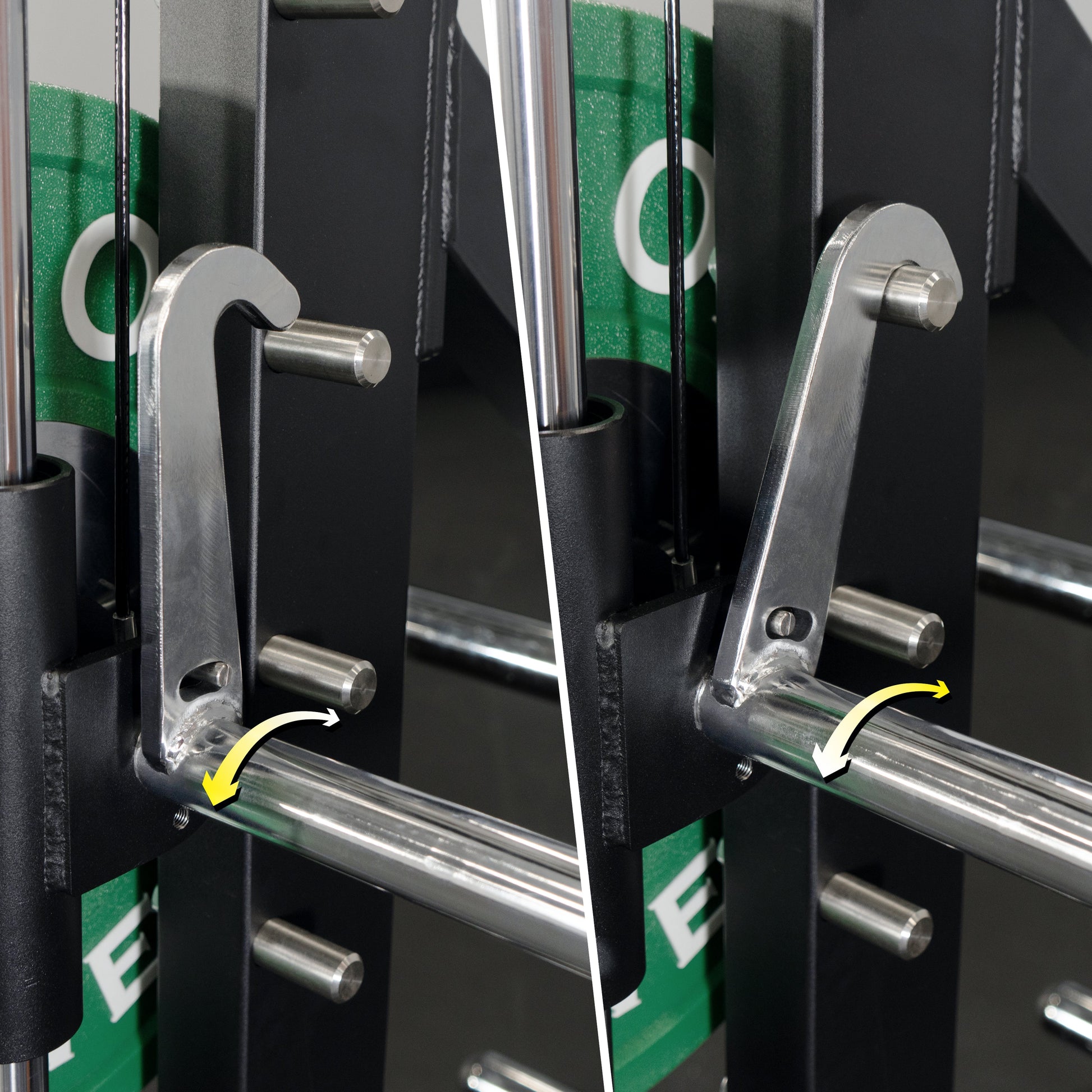 Counterbalanced Smith Machine with Plate Storage Pegs - Grit Grind Strength