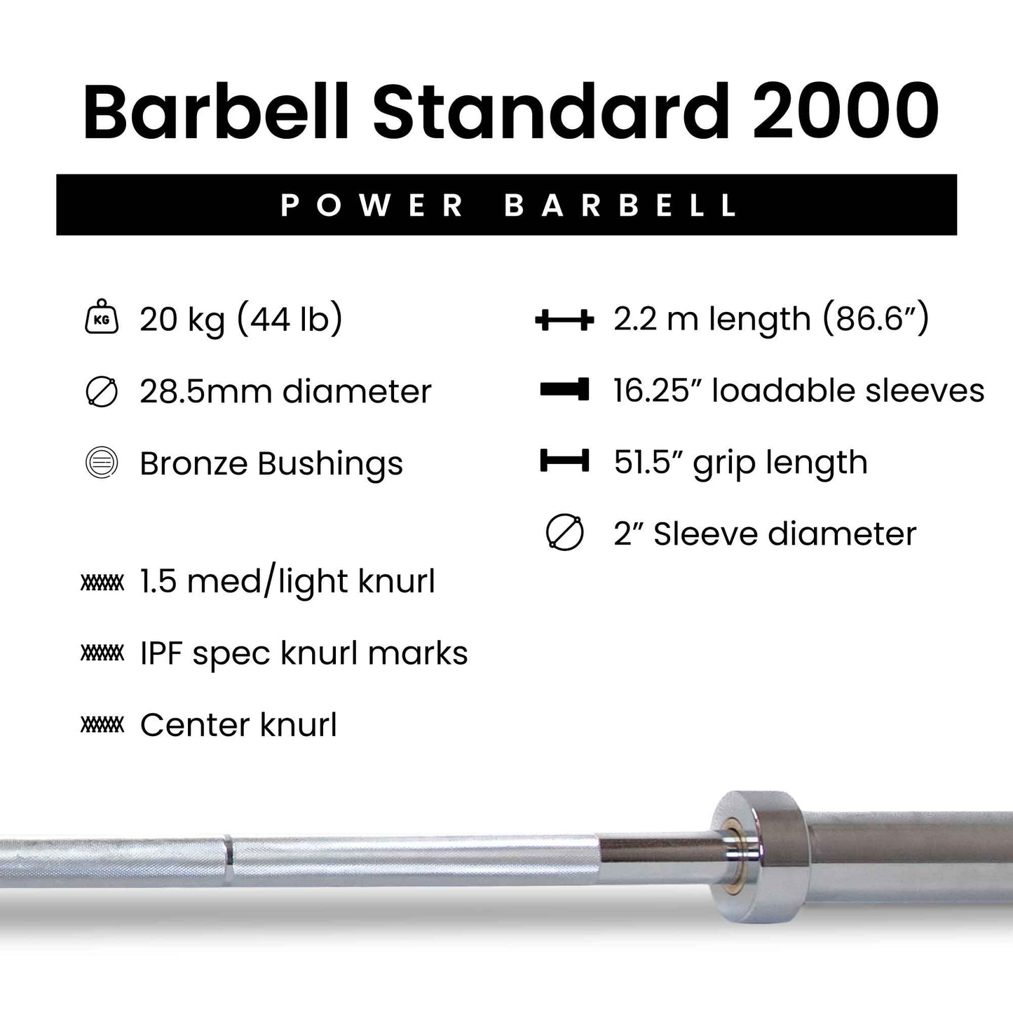 Barbell 2000 Power Barbell