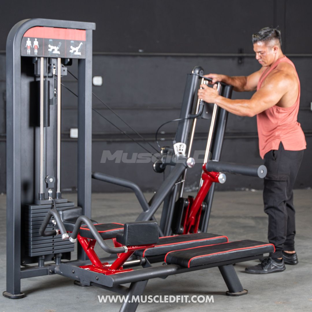 Classic V2 Selectorized Glute Kick Machine | Commercial Gym Equipment | Muscle D