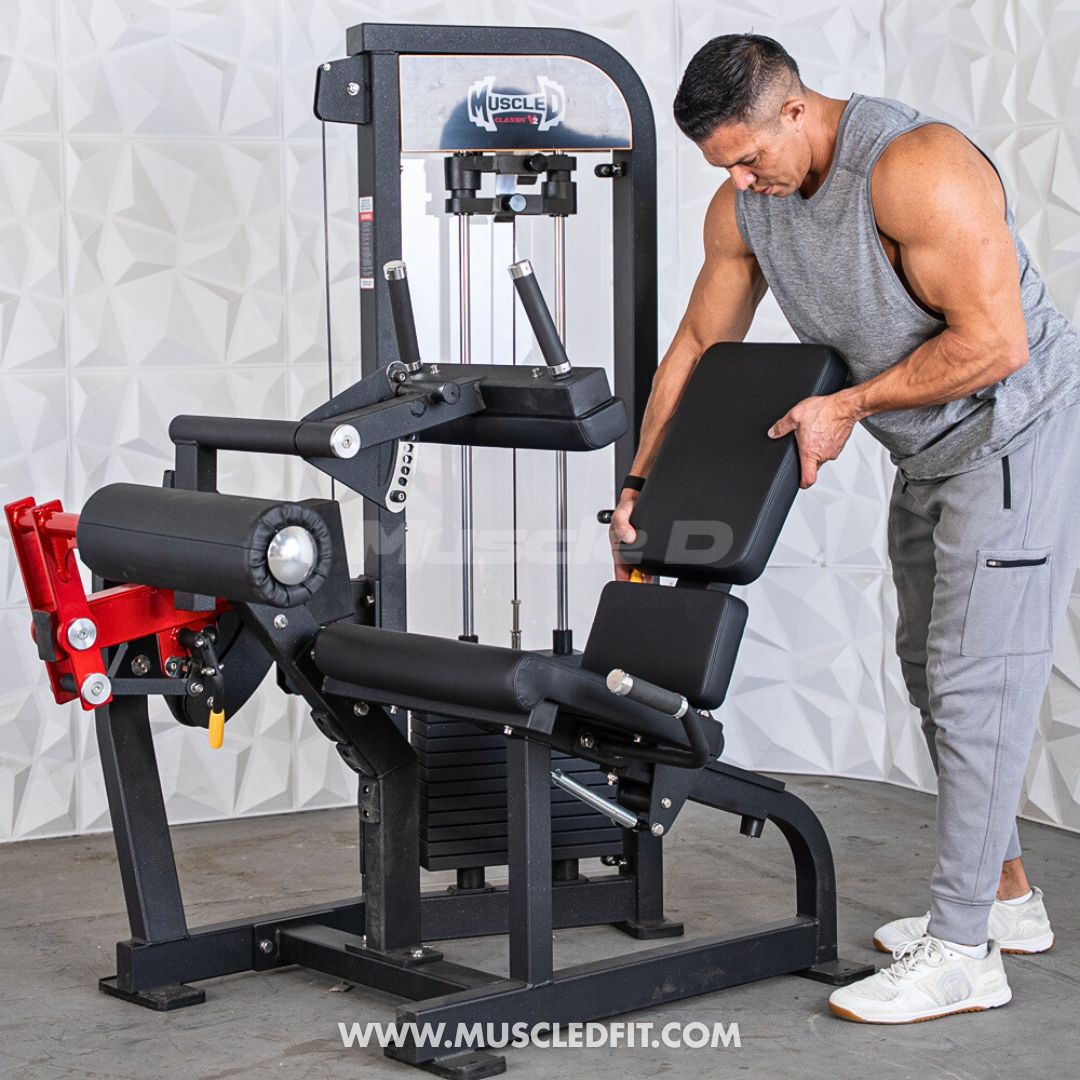Classic V2 Selectorized Leg Extension / Seated Leg Curl Combo | Muscle D
