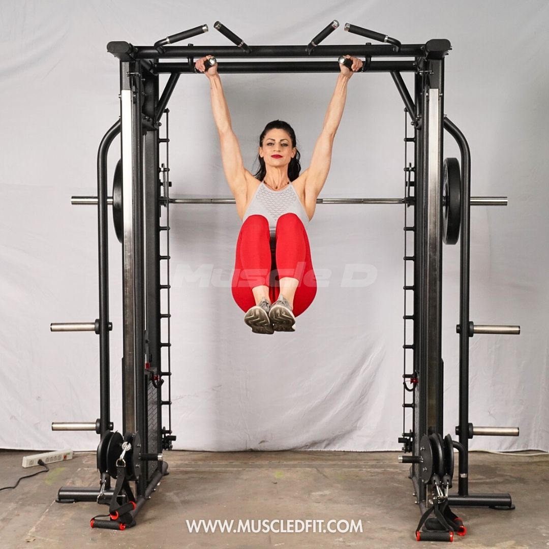Muscle D Fitness Dual Adjustable Pulley Smith Combo – Full Body Trainer - Grit Grind Strength