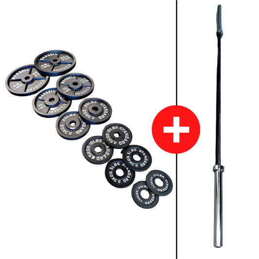 NEW Essentials Olympic Plate Barbell Packages - Grit Grind Strength