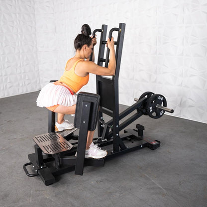 Excel Standing Hip Abductor - Muscle D Fitness - Plate Load Glute - Band Compatible - Grit Grind Strength