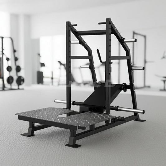 Excel Belt Squat - Muscle D Fitness - Plate Loaded Belt Squat w/ Plate Storage - Grit Grind Strength