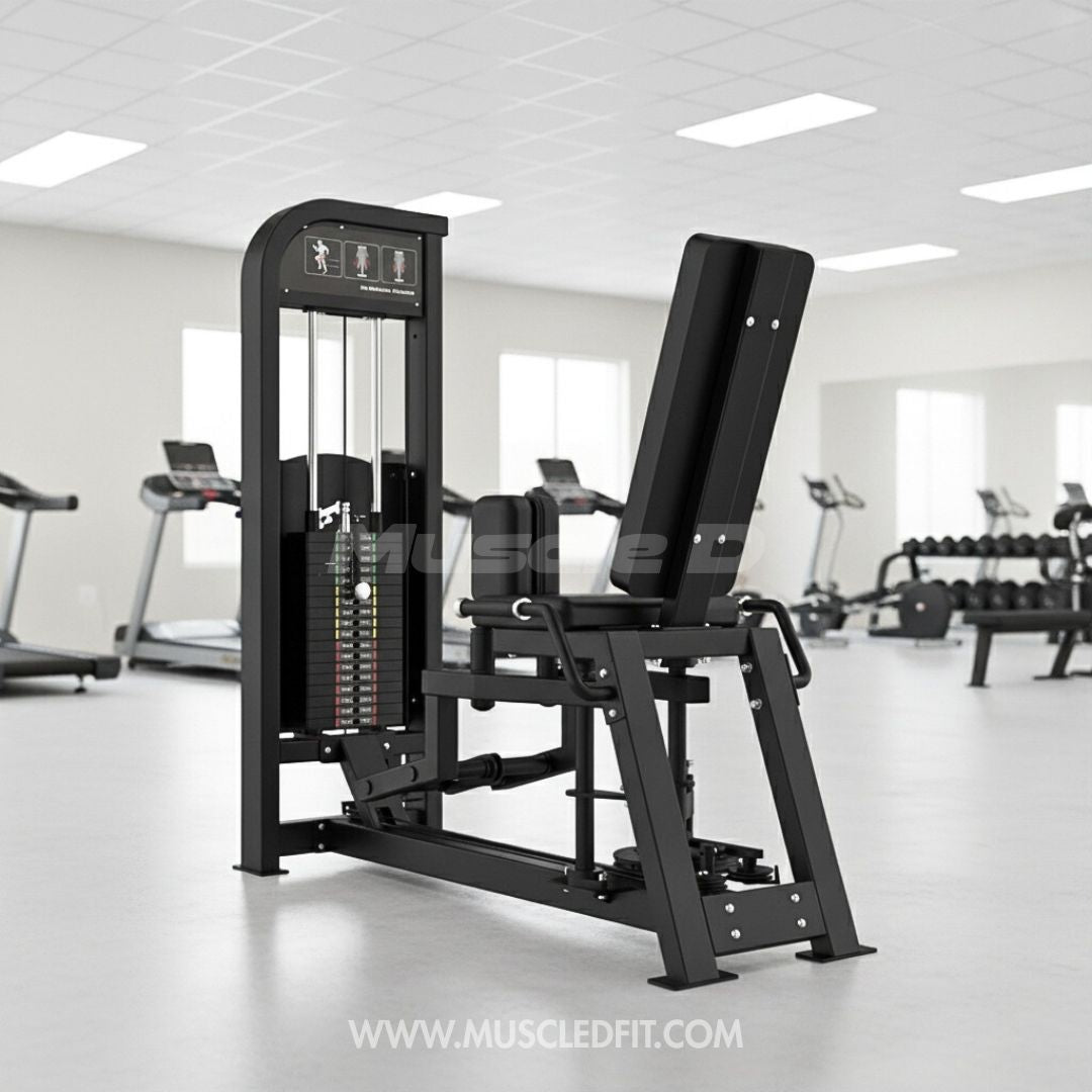 Excel Inner/Outer Thigh - Muscle D Fitness - Selectorized inner/Outer Thigh - Pre Stretch Lever - Grit Grind Strength