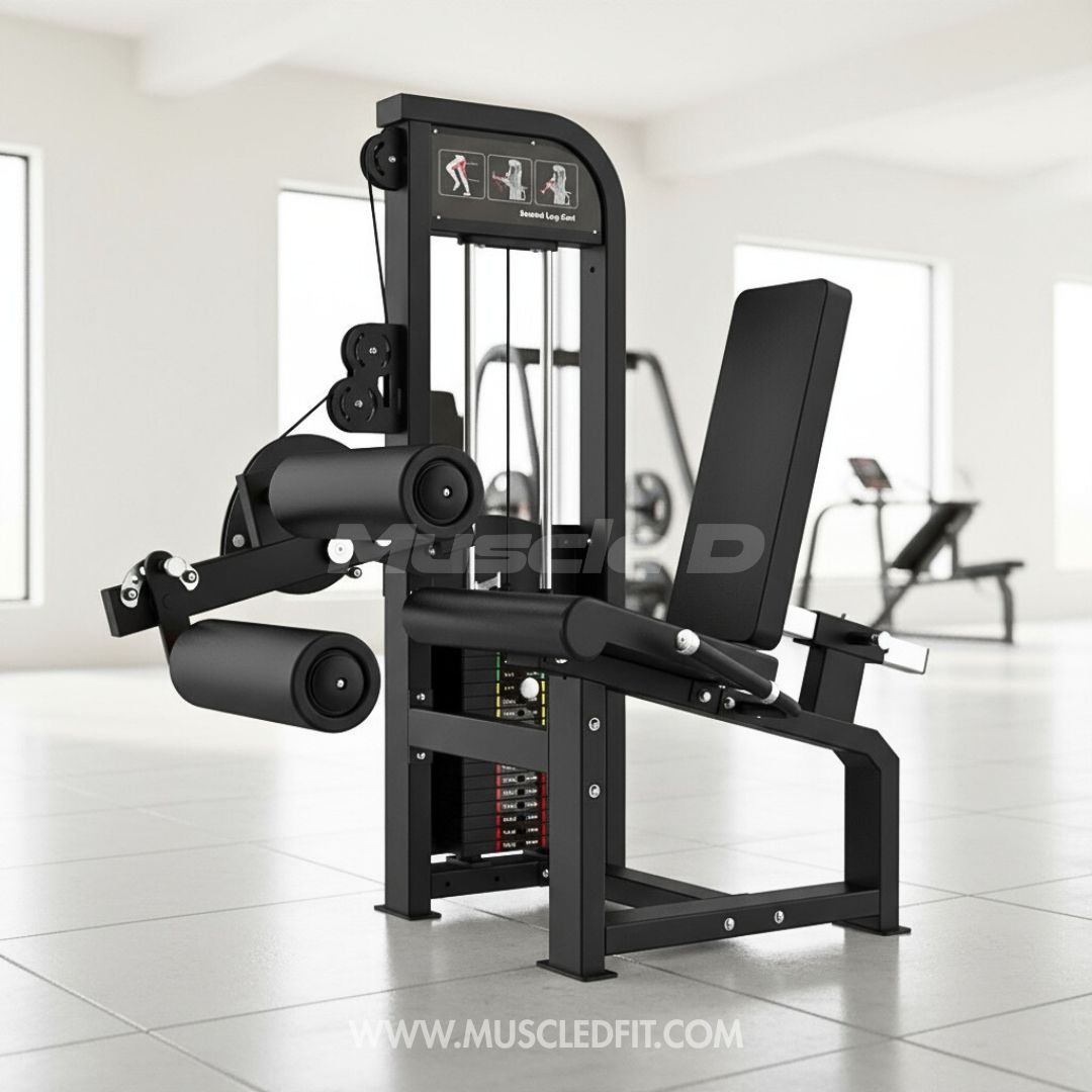 Excel Seated Leg Curl - Muscle D Fitness - Selectorized Hamstring Curl - Grit Grind Strength