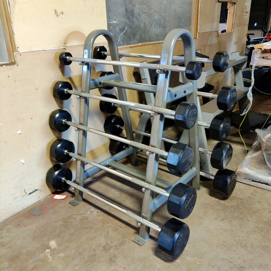 Fixed Barbell Set 20-110lb WITH Storage Rack - Grit Grind Strength