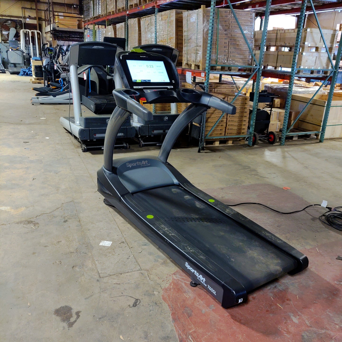 SportsArt T655L Treadmill with the Immersive SENZA Console - Grit Grind Strength