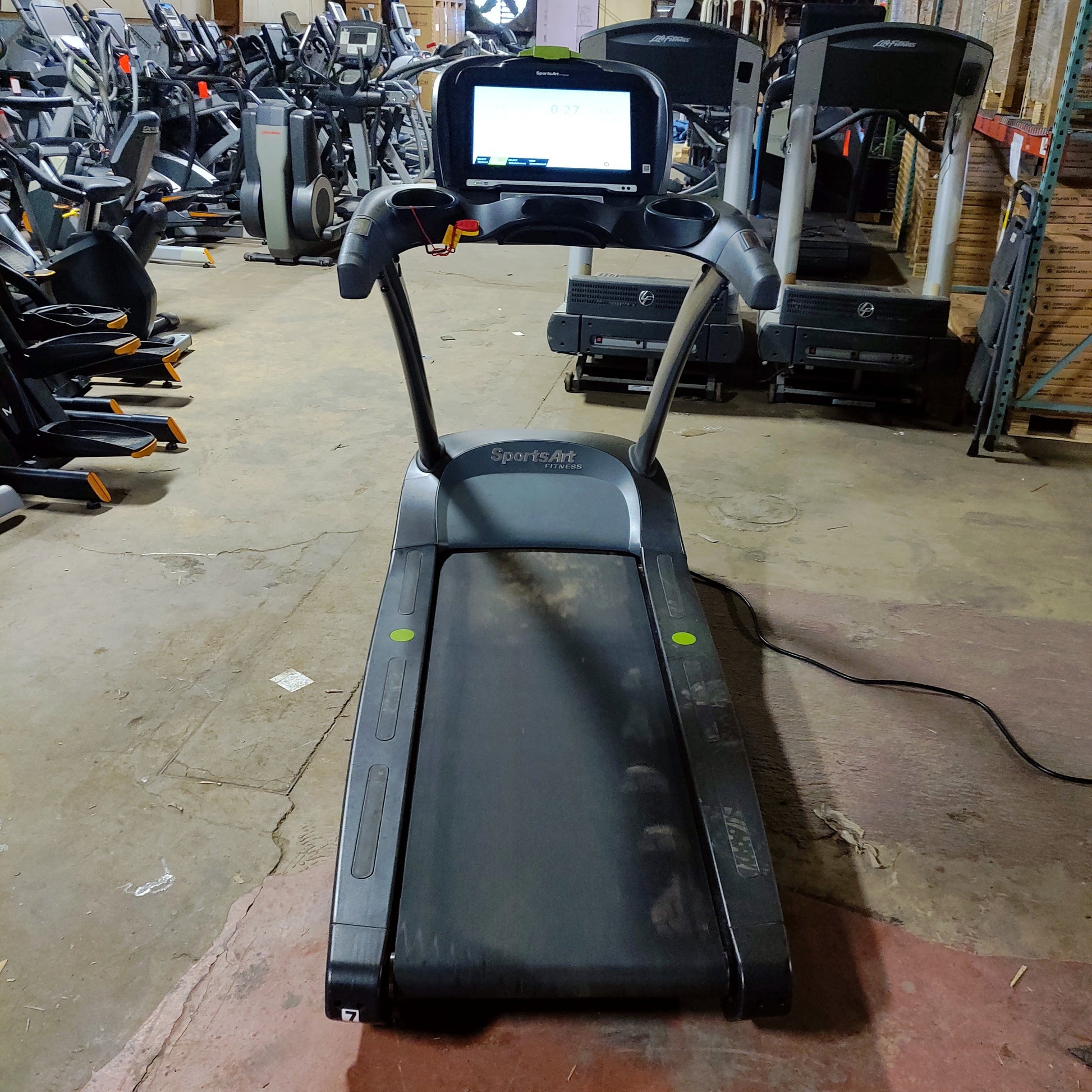SportsArt T655L Treadmill with the Immersive SENZA Console - Grit Grind Strength