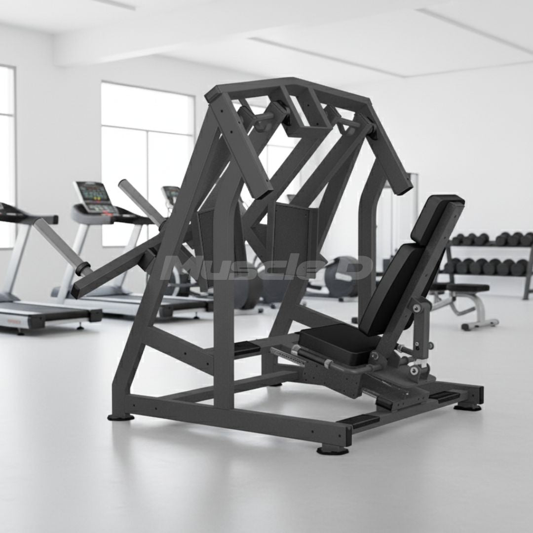 Excel Iso-Lateral Leg Press - Muscle D Fitness - Plate Load Independent Leg Press / Single Leg Press - Grit Grind Strength