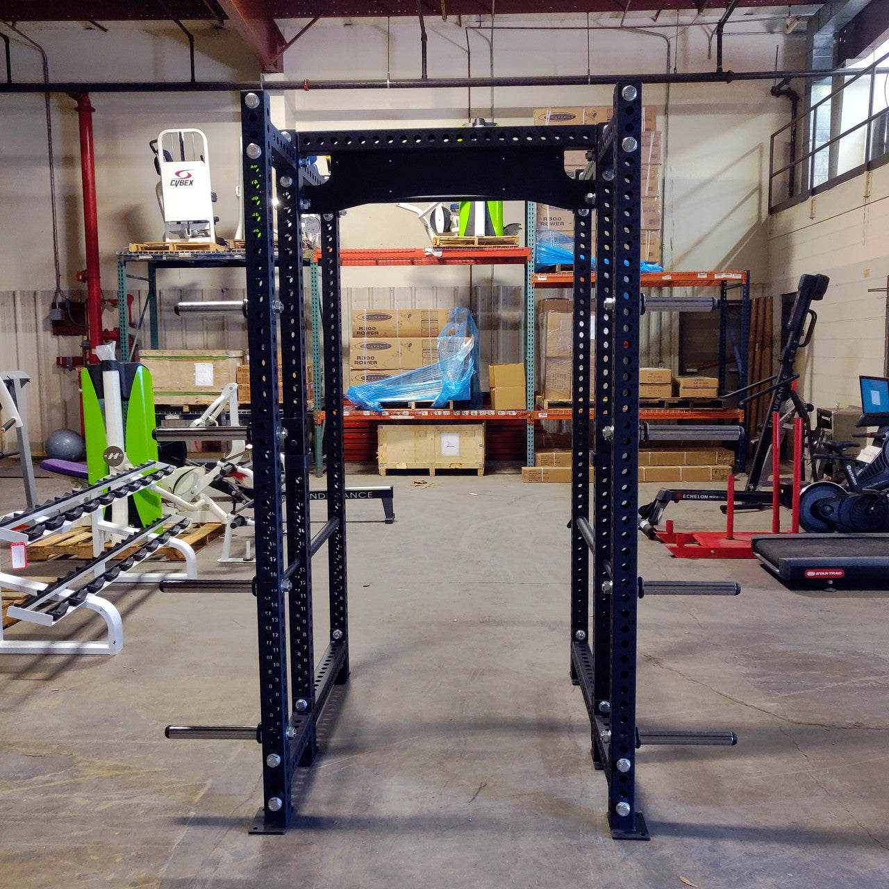 NEW 6-Post Power Rack Squat Rack with Weight Storage Commercial Grade - Grit Grind Strength