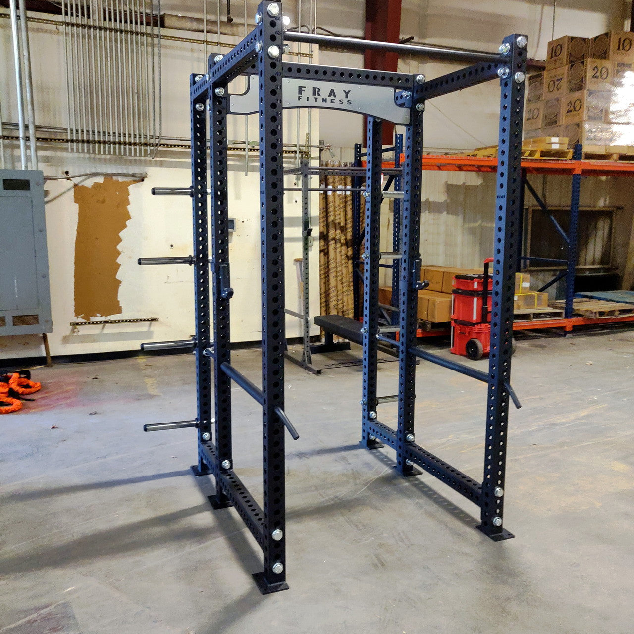 NEW 6-Post Power Rack Squat Rack with Weight Storage Commercial Grade - Grit Grind Strength