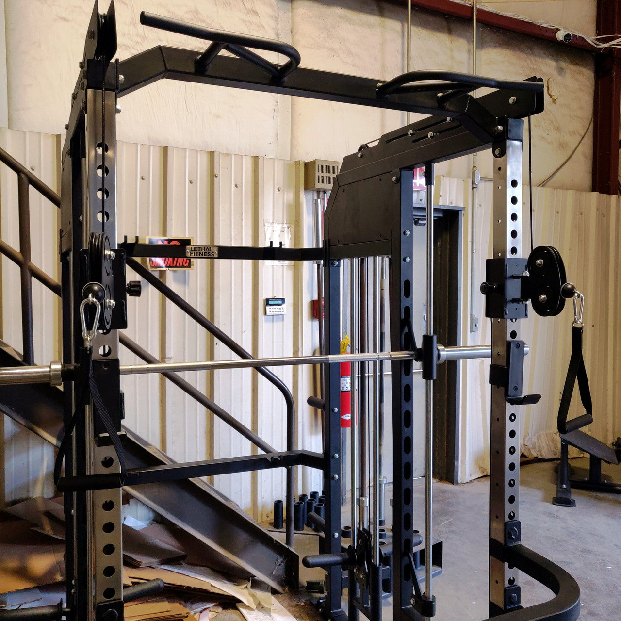 NEW Light Commercial Universal Trainer Power Rack with Smith Machine, Functional Trainer - Grit Grind Strength