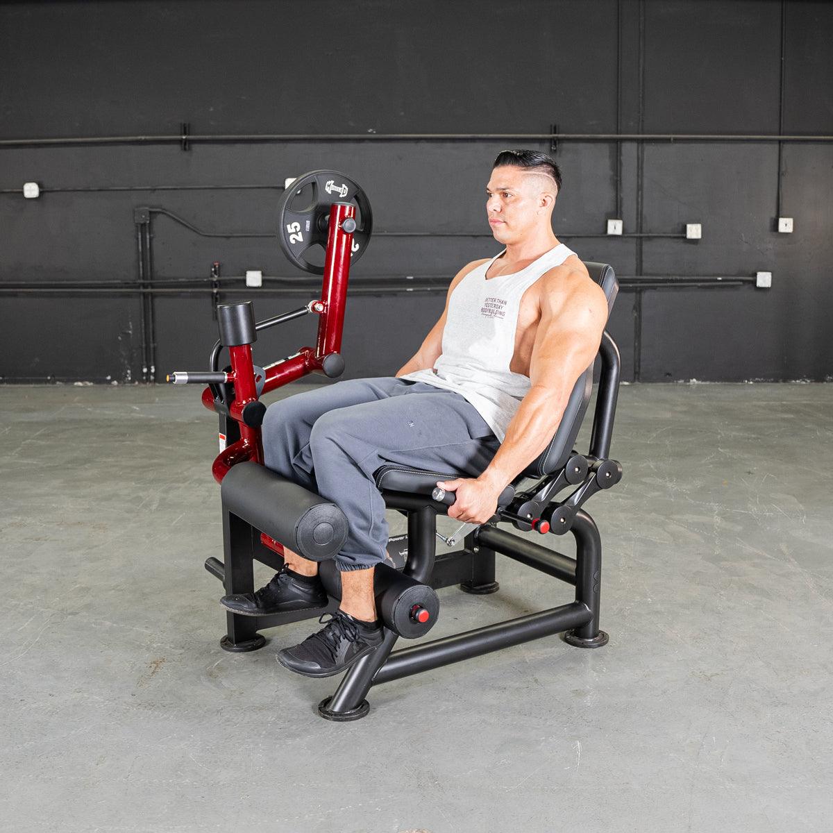 Power Leverage V2  Seated Leg Curl - Muscle D Fitness - Grit Grind Strength