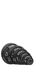 Weight Plates 85LB Set - Olympic 2 inch Center Premium Coating 2x 25lb, 10lb, 5lb, and 2.5lb for Olympic Weight Lifting Barbells