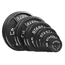 Weight Plates 85LB Set - Olympic 2 inch Center Premium Coating 2x 25lb, 10lb, 5lb, and 2.5lb for Olympic Weight Lifting Barbells