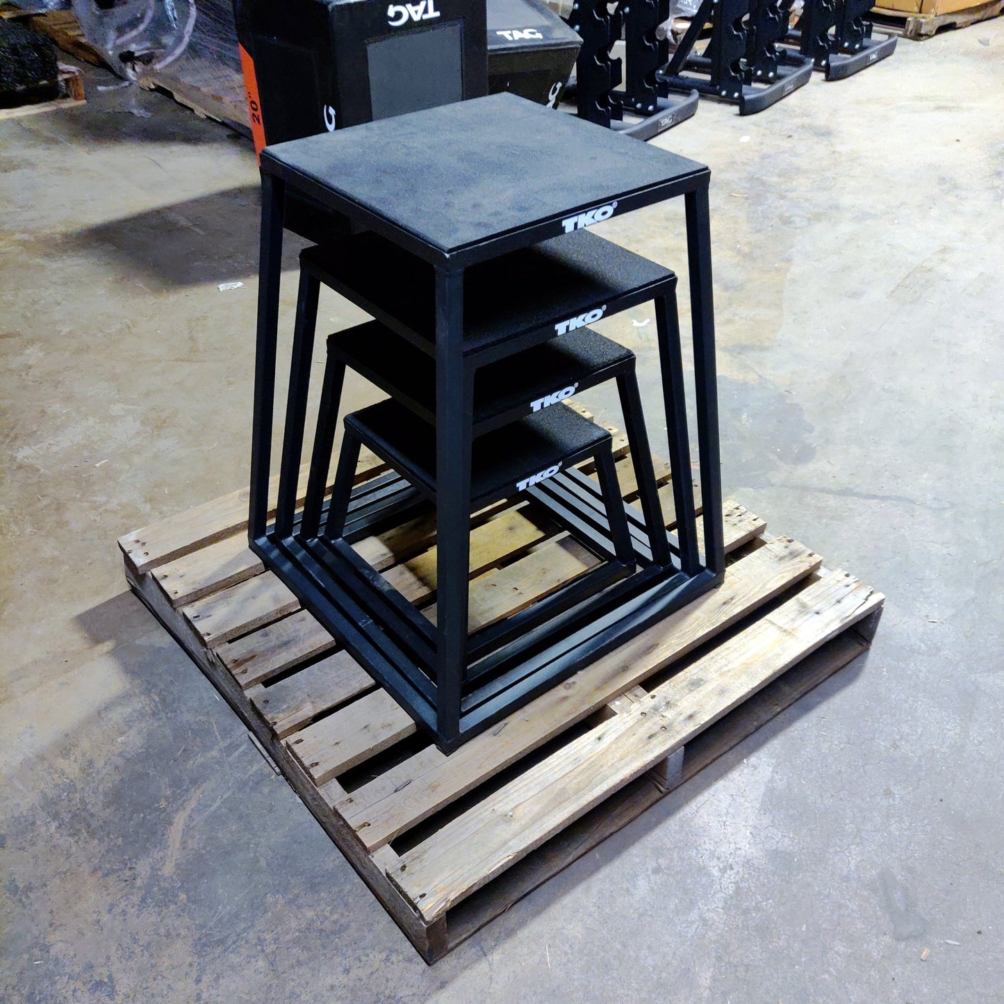 TKO Metal Plyo Plyometric Boxes for Jumps and Agility Training - Grit Grind Strength