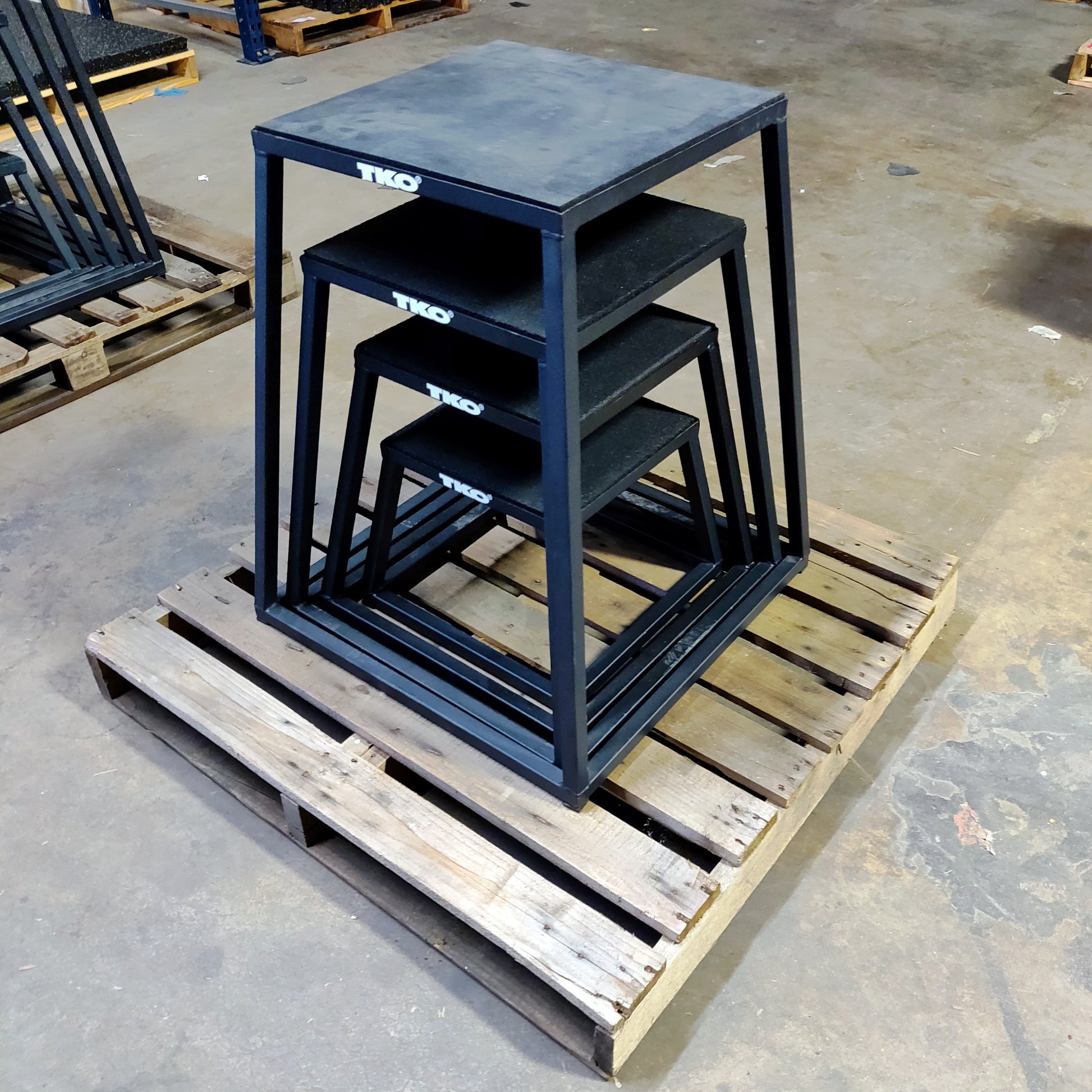 TKO Metal Plyo Plyometric Boxes for Jumps and Agility Training - Grit Grind Strength