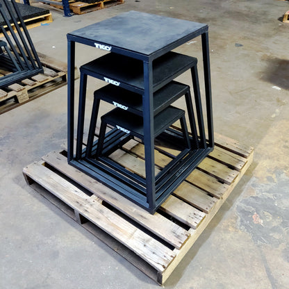 TKO Metal Plyo Plyometric Boxes for Jumps and Agility Training - Grit Grind Strength
