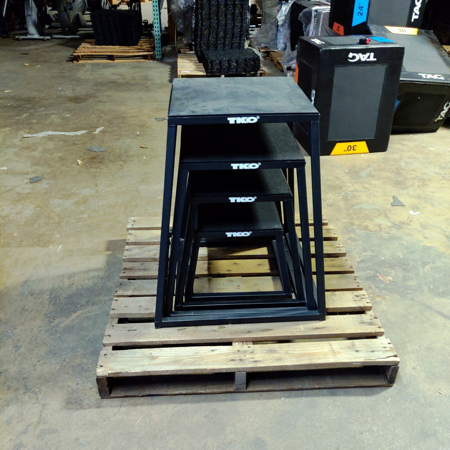 TKO Metal Plyo Plyometric Boxes for Jumps and Agility Training - Grit Grind Strength