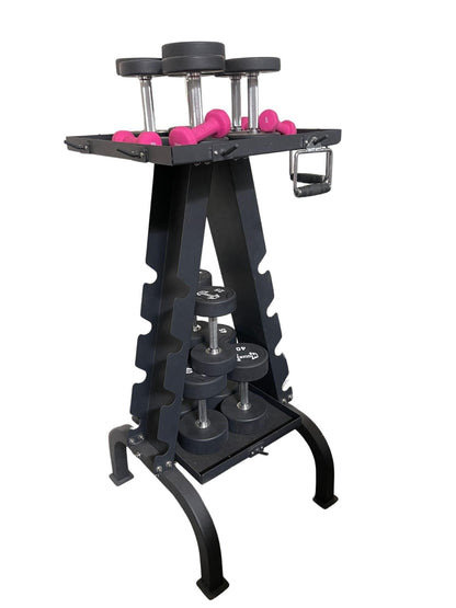 Accessory Rack - Muscle D Fitness - Sturdy Cable Attachment Storage (Rack Only) - Grit Grind Strength