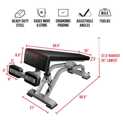 Adjustable Decline Benches - Grit Grind Strength