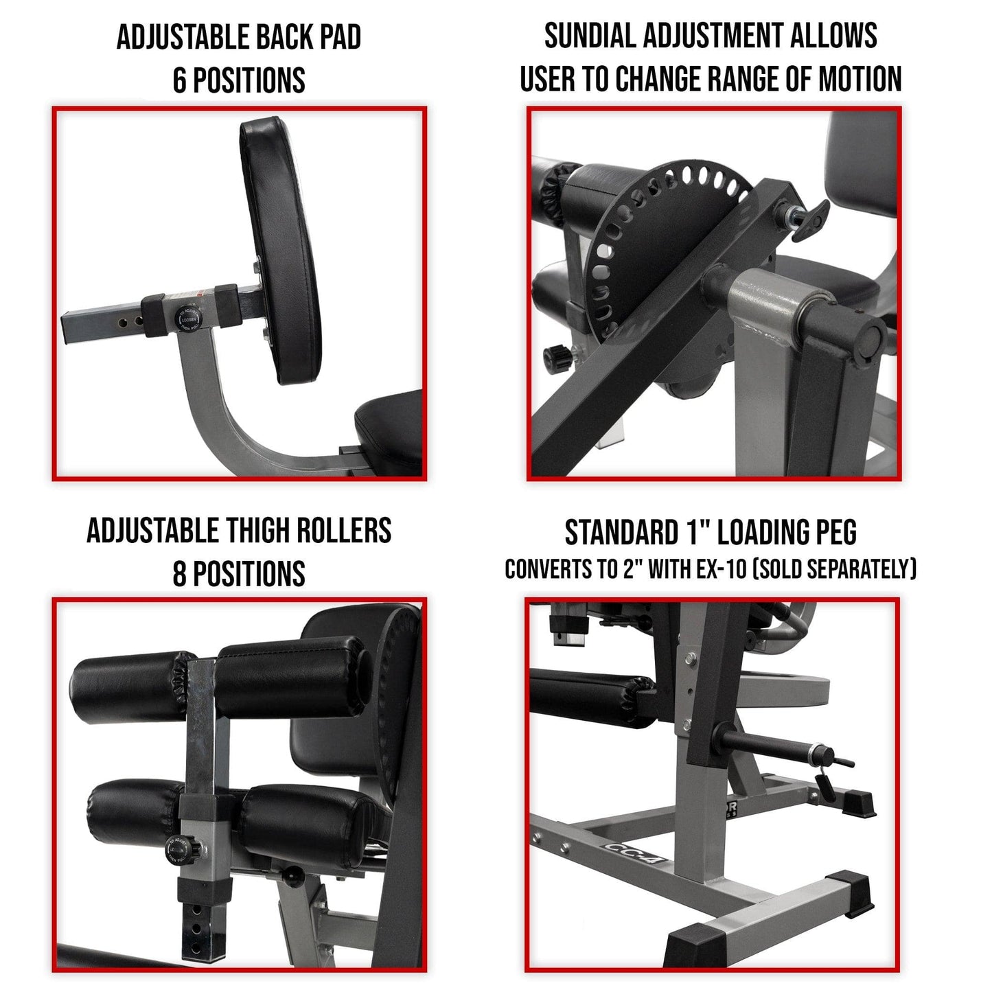 Adjustable Leg Extension - Curl Machine - Grit Grind Strength