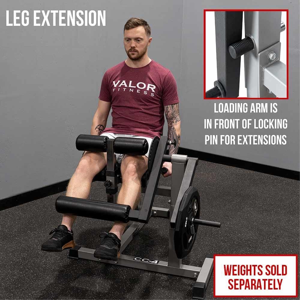 Adjustable Leg Extension - Curl Machine - Grit Grind Strength