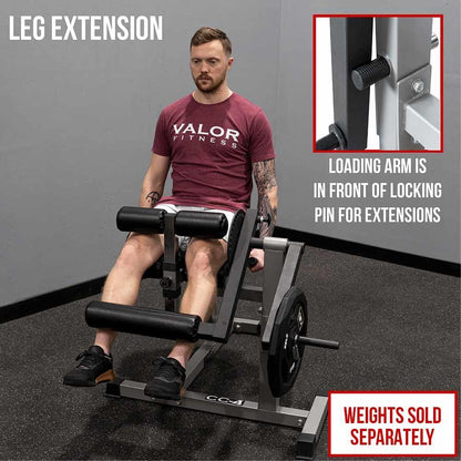 Adjustable Leg Extension - Curl Machine - Grit Grind Strength
